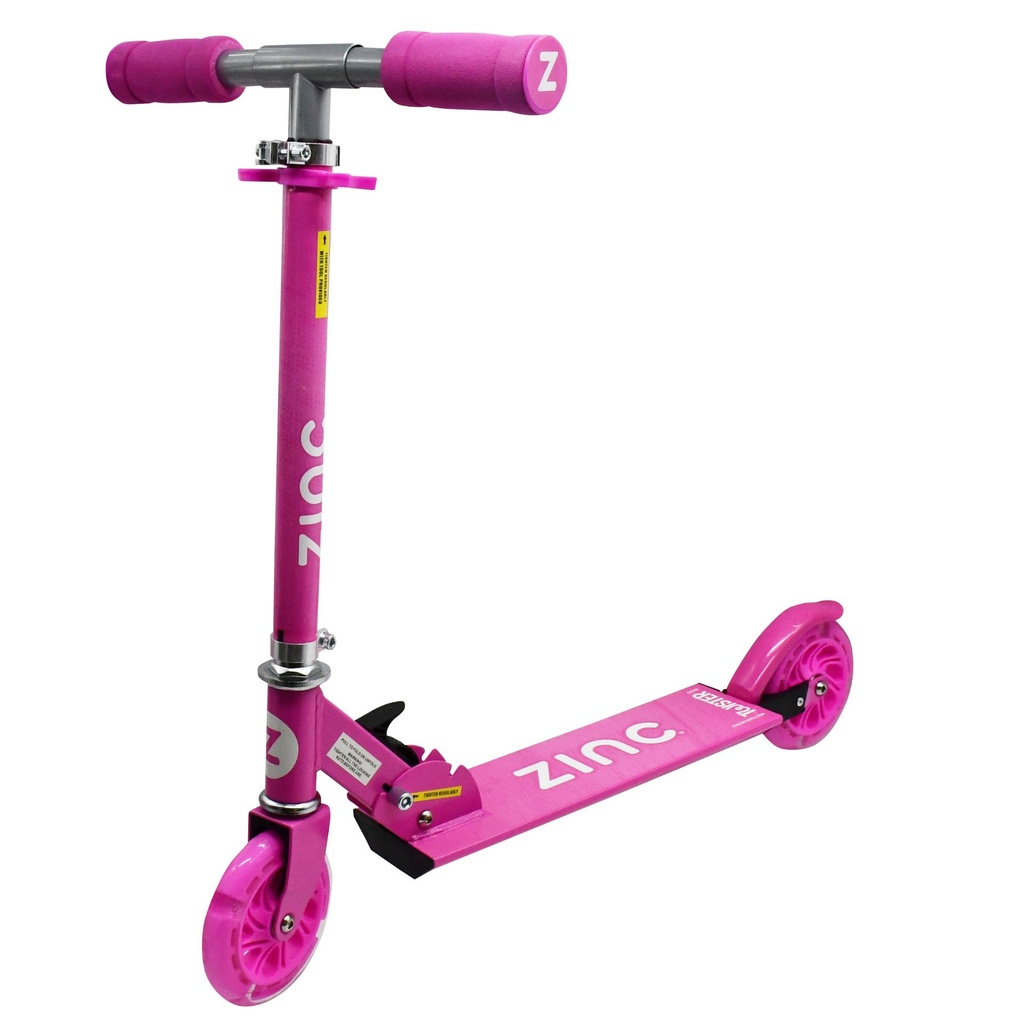 Zinc 2 Wheeled Twister Light Up Inline Scooter | Reydon